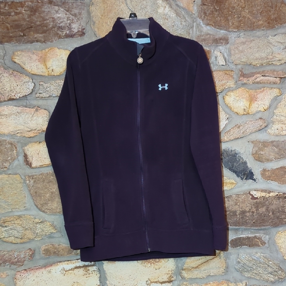 Under Armour Dark Purple Fleece Zip-Up Jacket